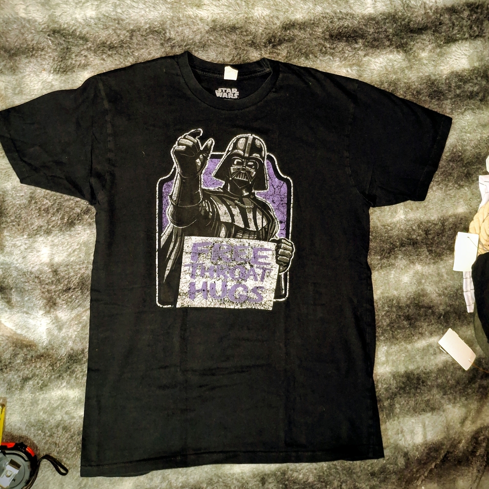 Star Wars Black T-Shirt with White Logo